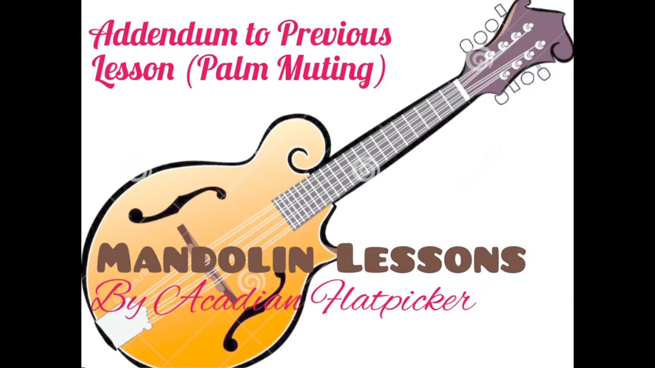 Mandolin Lesson - Palm Muting