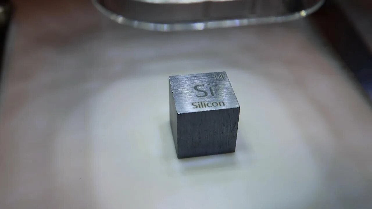 Silicon Metal 10mm Density Cube 99.999% Pure