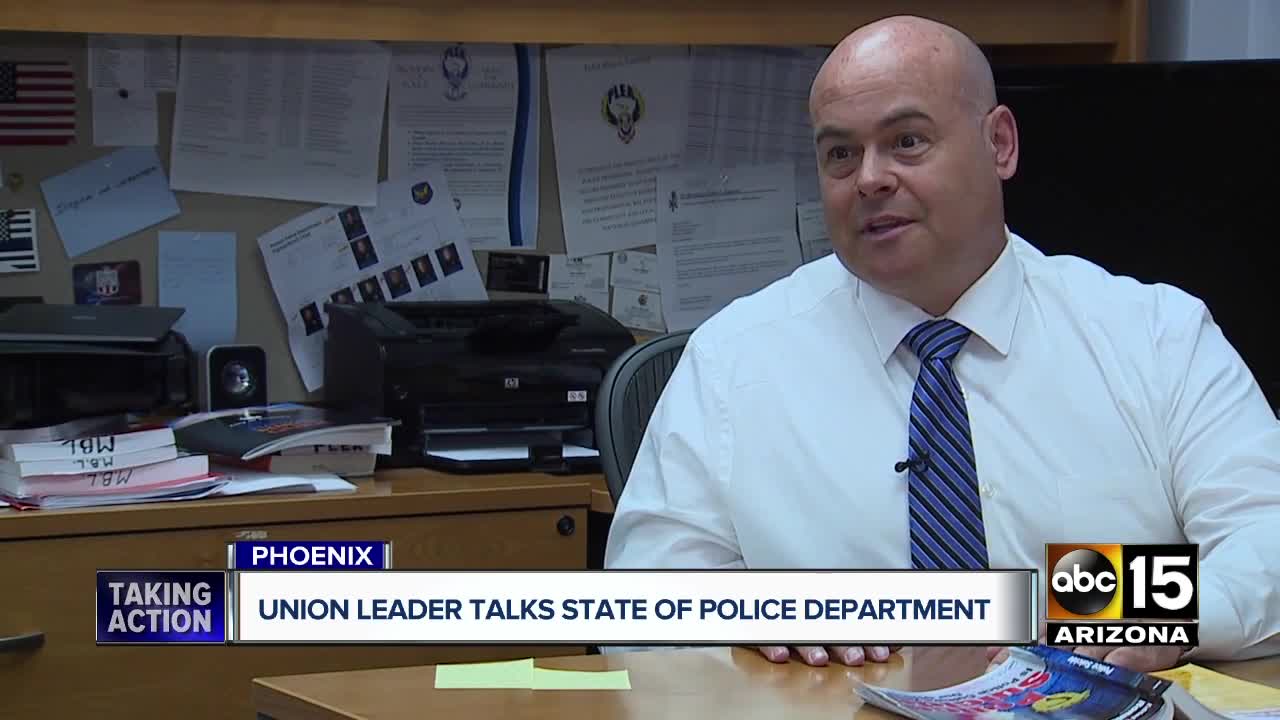 Phoenix police union President pushes back on politicians, calls for change