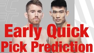 UFC Fight Night Sandhagen Vs Song Early Quick Picks