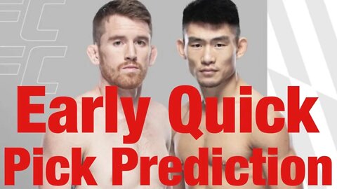 UFC Fight Night Sandhagen Vs Song Early Quick Picks