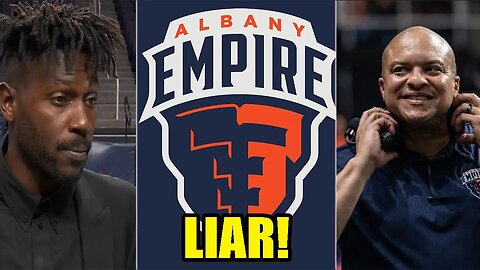 Antonio Brown gives DISTURBING answer when asked about paying his Albany Empire players and coach!