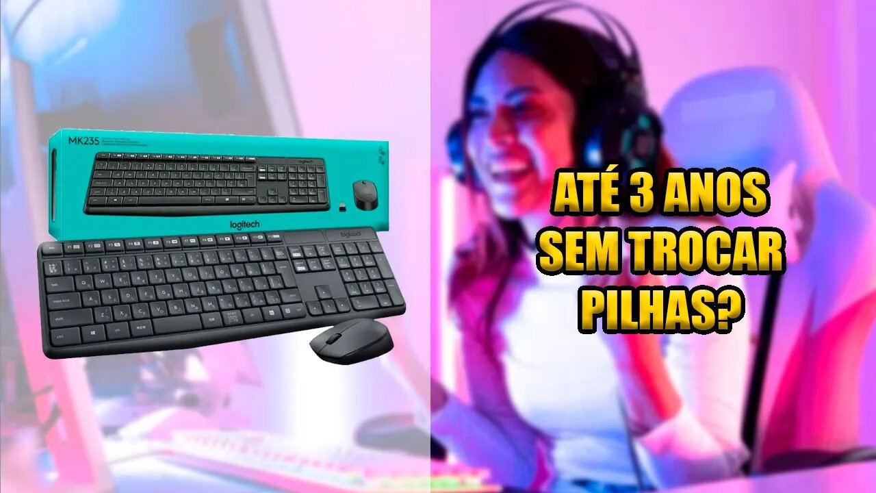 Kit mouse e teclado sem fio Logitech MK235 melhor custo benefício!