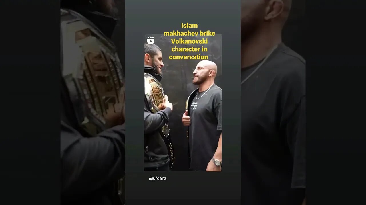 Islam makhachev face to face vs Alexander Volkanovski. #viral