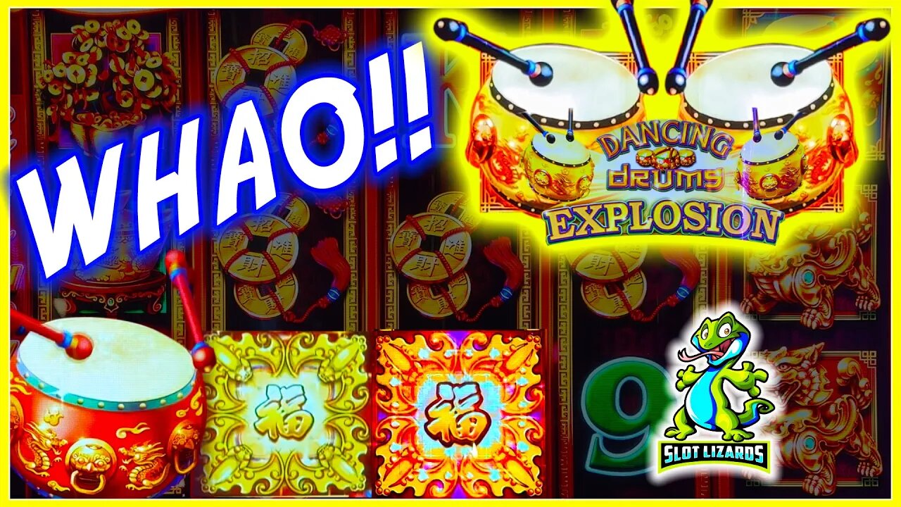 OH YES! HITTING A BIG JACKPOT ON D'S FAV! Dancing Drums Explosion Slot