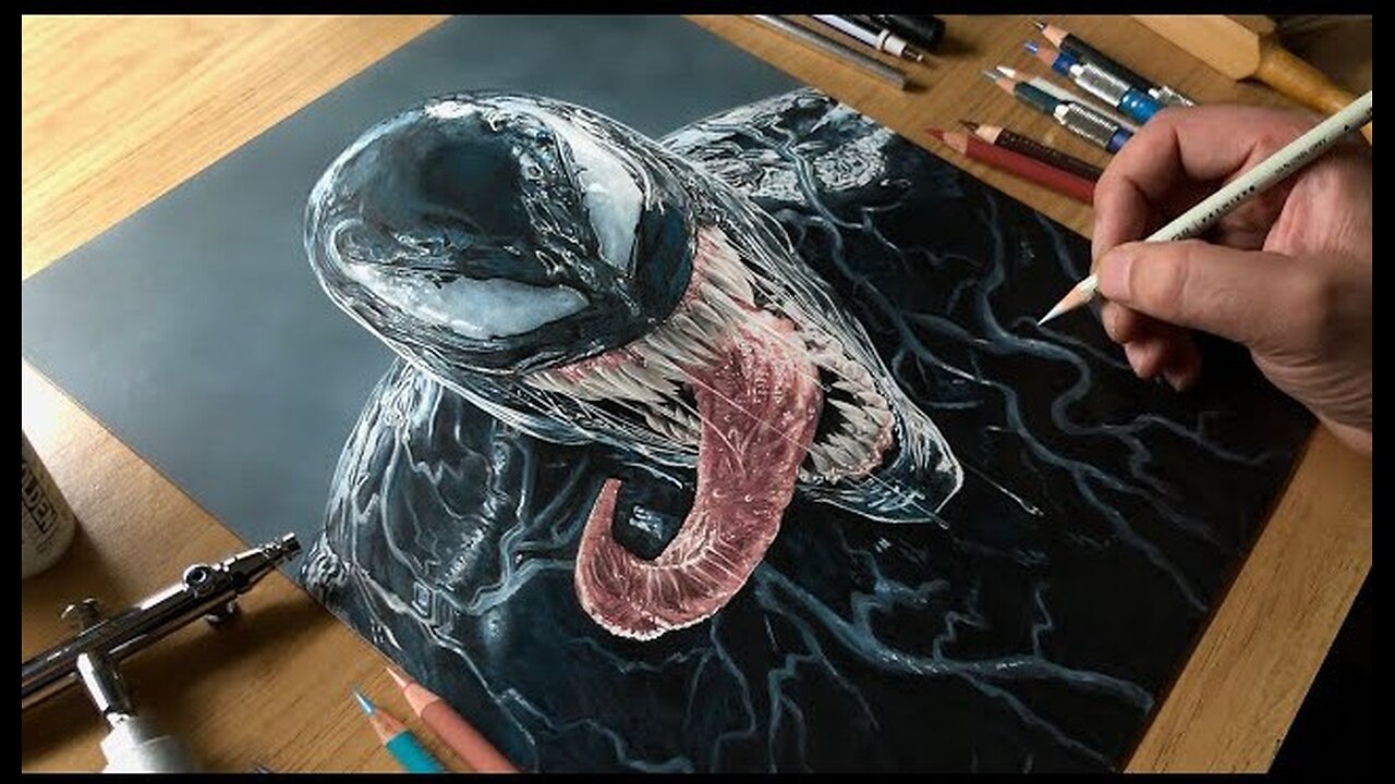 Drawing Venom - Time-lapse | Artology.