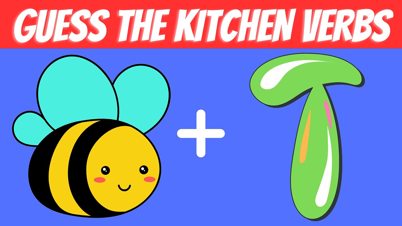 Guess the Kitchen Verbs | EMOJI QUIZ | 15 Seconds Challenge