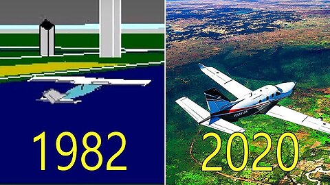 Evolution of Microsoft Flight simulator 1982-2020