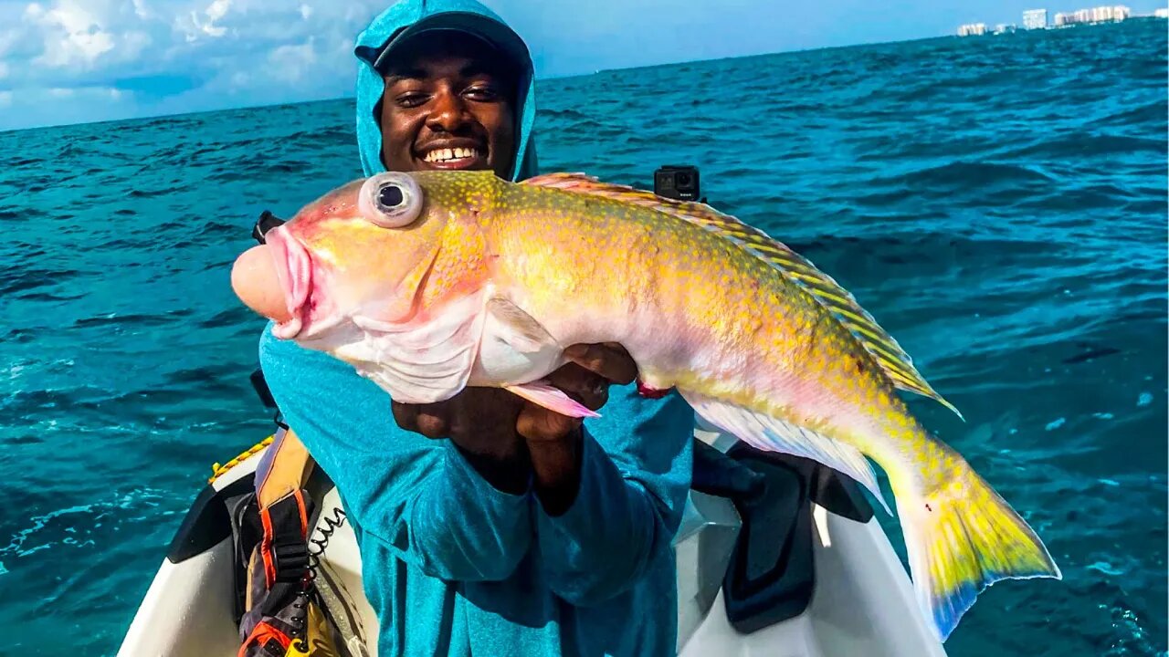 WE CAUGHT A GOLDEN TILEFISH FROM A JET SKI | Catch and Cook