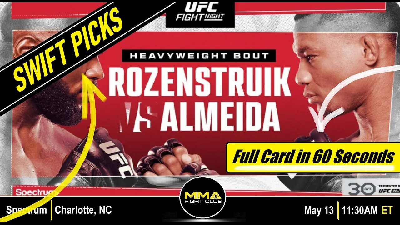 UFC on ABC 4: Rozenstruik vs. Almeida - "Swift Picks" Video