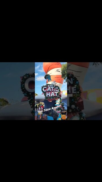 Universal Studio's Orlando Might Be Too Soon For Christmas Decorations....Right