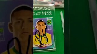 FIGURINHA BRASIL COPA DO MUNDO QATAR ASSINADAS PELO JOGADOR RICHARLISON 👏👏👏