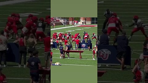 LIBERTY FLAMES FOOTBALL SPRING GAME🔥❗️#americanfootball #youtubeshorts #viral #libertyflames #va