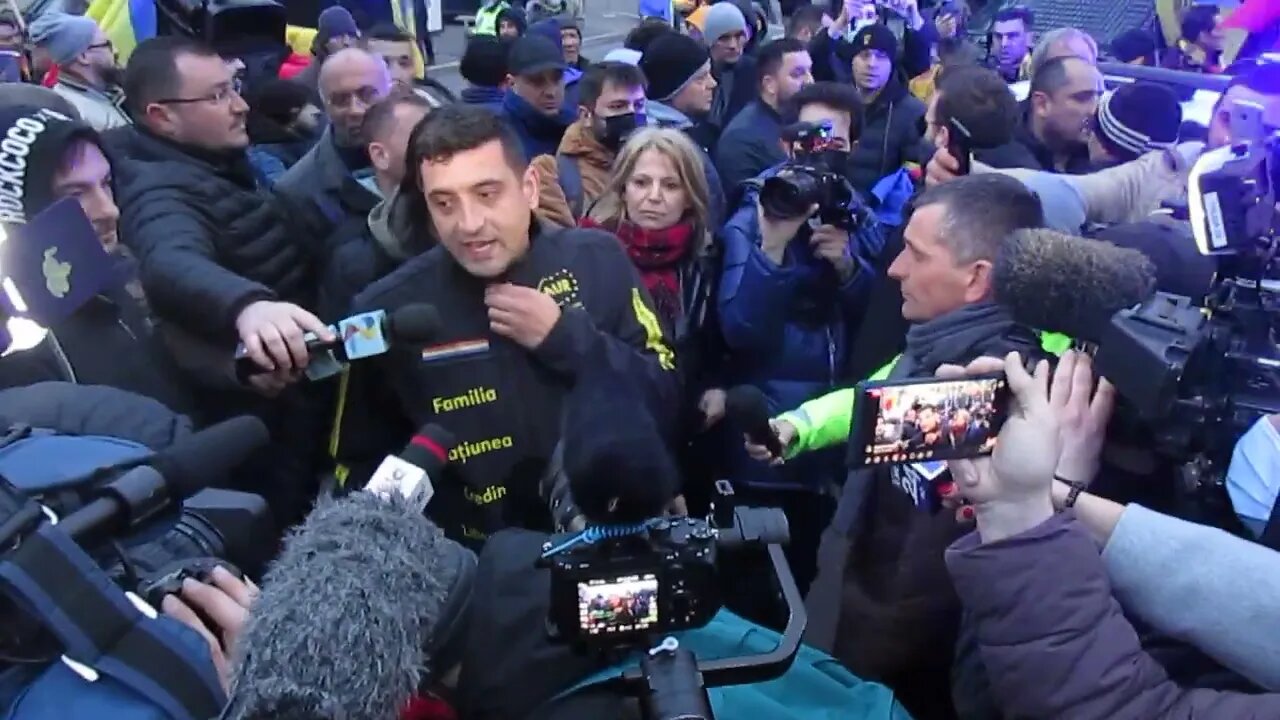 Cea de a II-a blocare a marsului spre Cotroceni (27 Feb 2022)