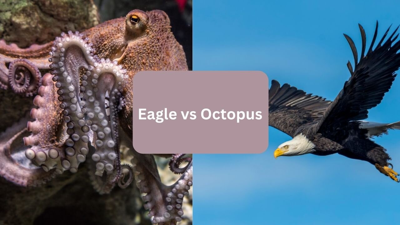 Eagle's Ruthless Hunt for the Elusive Octopus!"