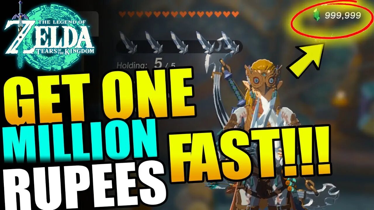 GET 1 MILLION Rupees FAST in 1.1.2 in The Legend of Zelda: Tears of the Kingdom