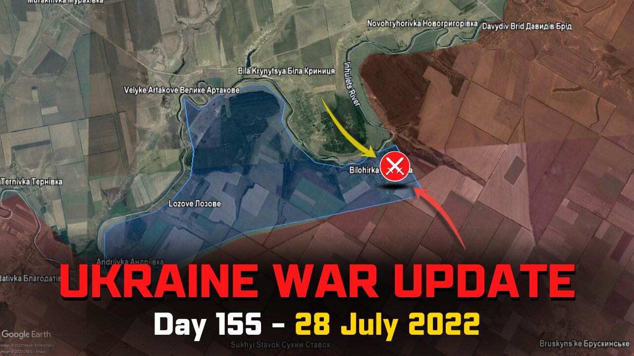 Ukraine War Update [28 July]- Ukrainians control Pasika? (Izyum Front) and Bilohirka (Kherson Front)