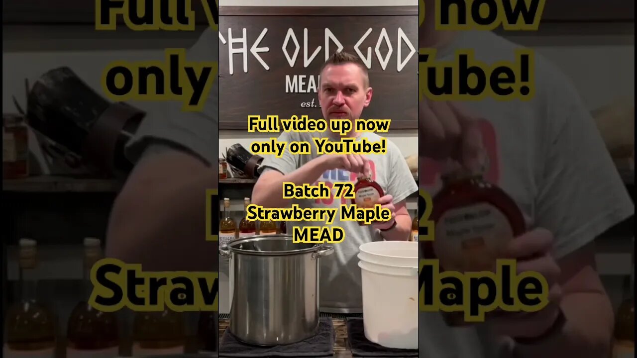 Full video up now only on YouTube! Batch 72 Strawberry Maple MEAD! Inspired by Belgium! #mead
