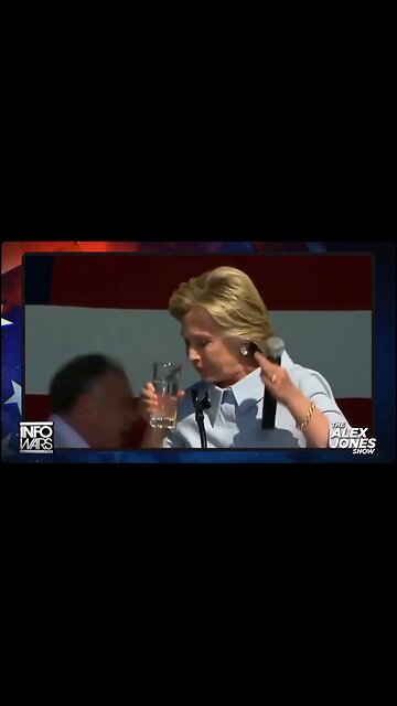 Hillary Clinton Hydrating Like A Lizard Creature