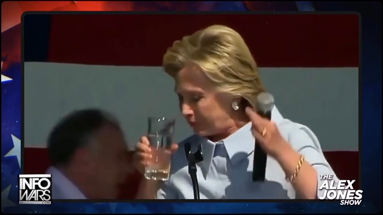 Hillary Clinton Hydrating Like A Lizard Creature