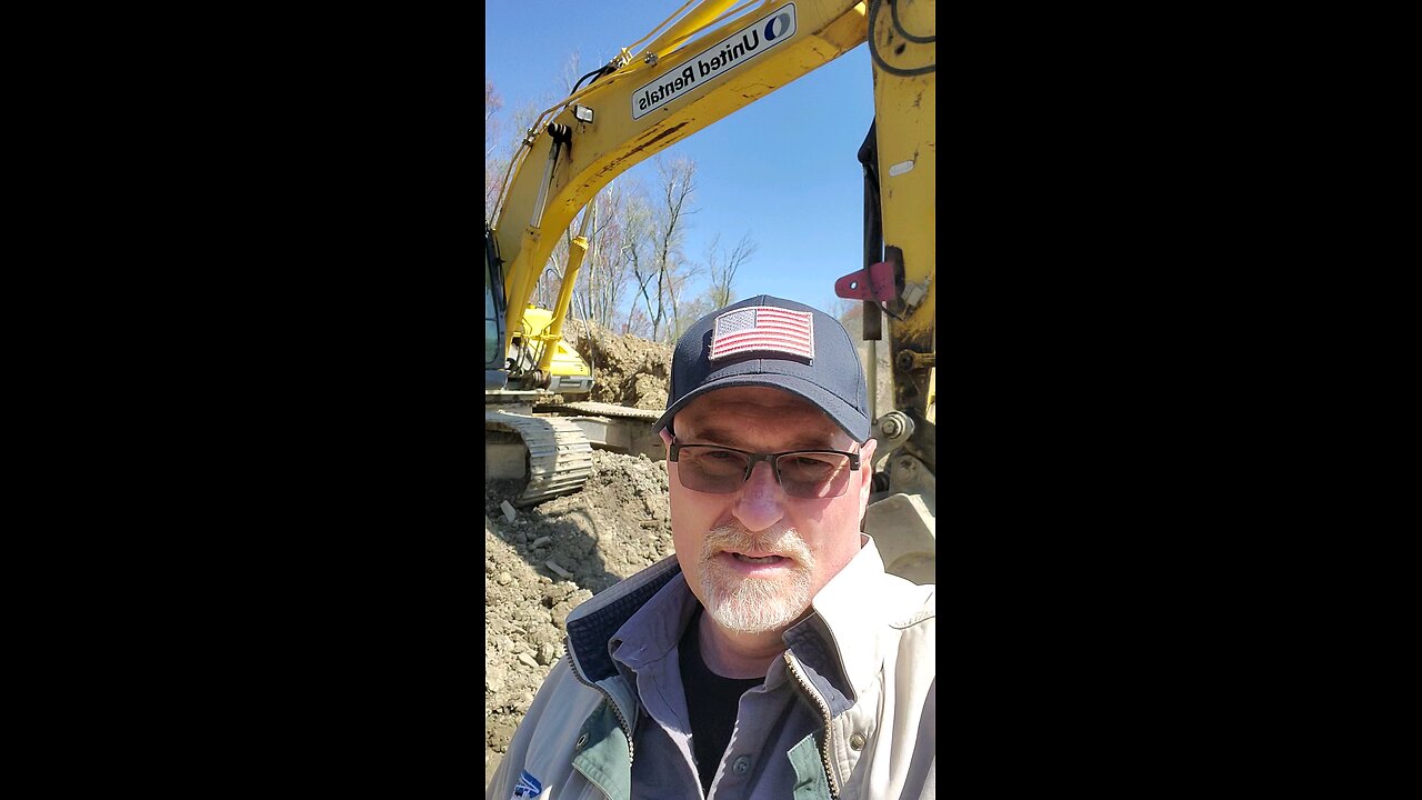 playing with the excavator