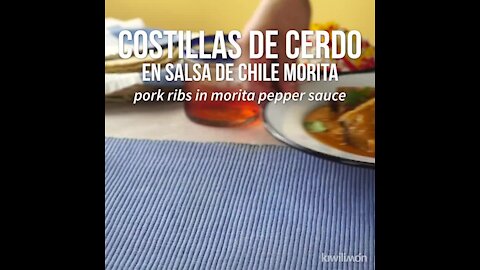 Pork Ribs in Morita Chile Sauce