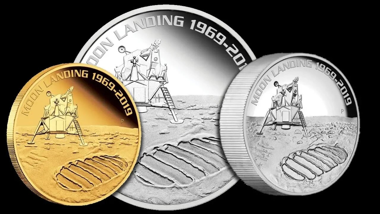 NEW: Perth Mint Moon Landing Silver & Gold Coins!