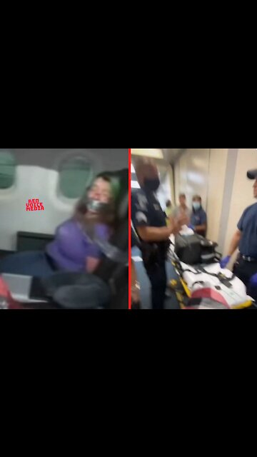 Woman Gets Duct Taped To Airplane Seat After Trying To Open Cabin Door