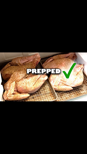 Dad And I Got Our Turkeys Prepped Last Night!