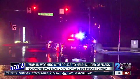 Woman working with police to help injured officers