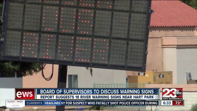 Board of supervisors to discuss warning signs about the dangers of Kern River