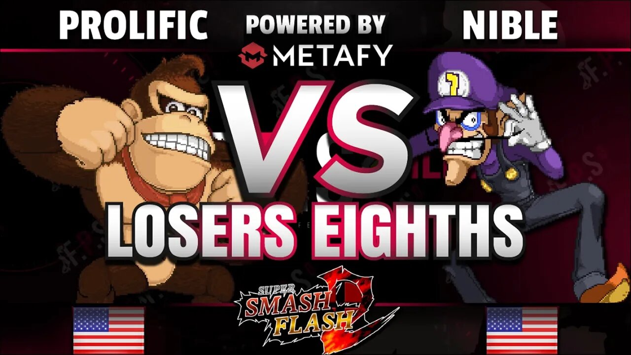 FPS4 Online - Prolific (Donkey Kong) vs. AFM | Nible (Game & Watch/Waluigi) - SSF2 Losers Eights