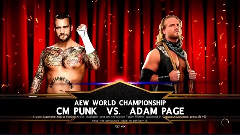 AEW Double or Nothing 2022 Hangman Adam Page vs CM Punk for the AEW World Championship