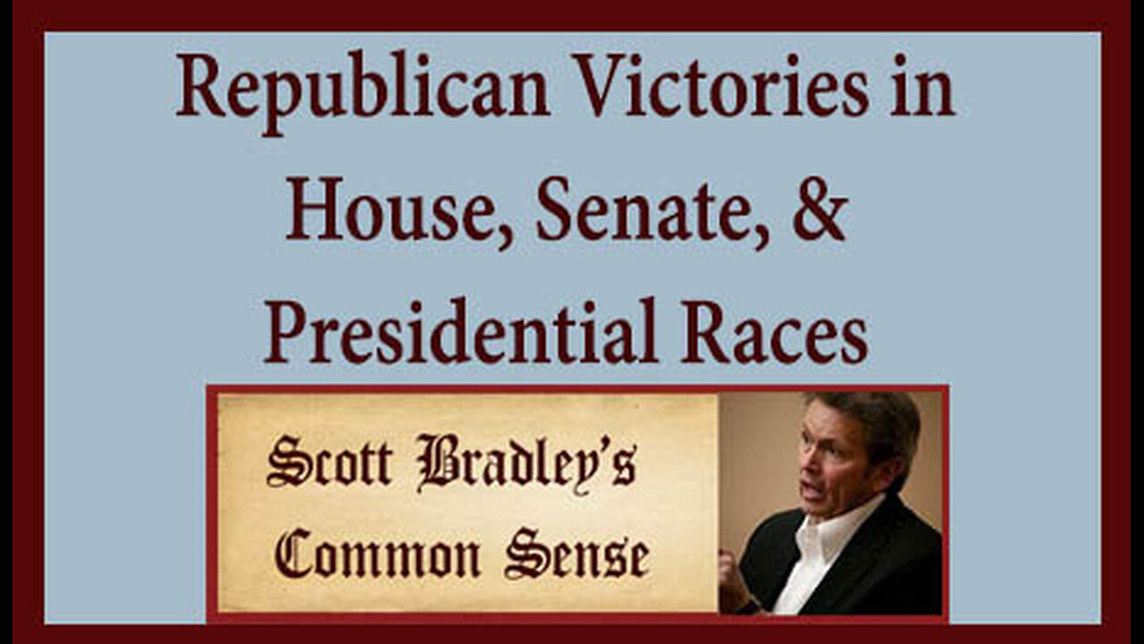 Republican Victories in House, Senate & Presidential Races