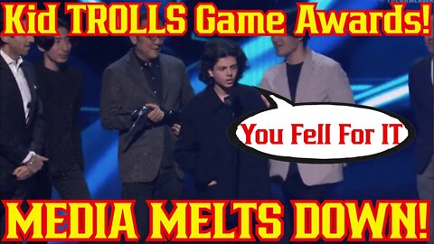 Kid EPICALLY Trolls 2022 Video Game Awards! Media MELTSDOWN!