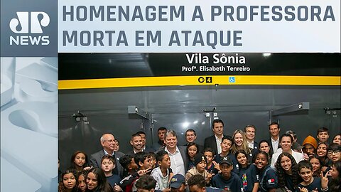 Tarcísio de Freitas inaugura estação que leva o nome de Elizabeth Tenreiro