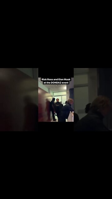 Rick Ross and Elon Musk at the DONDA2 event