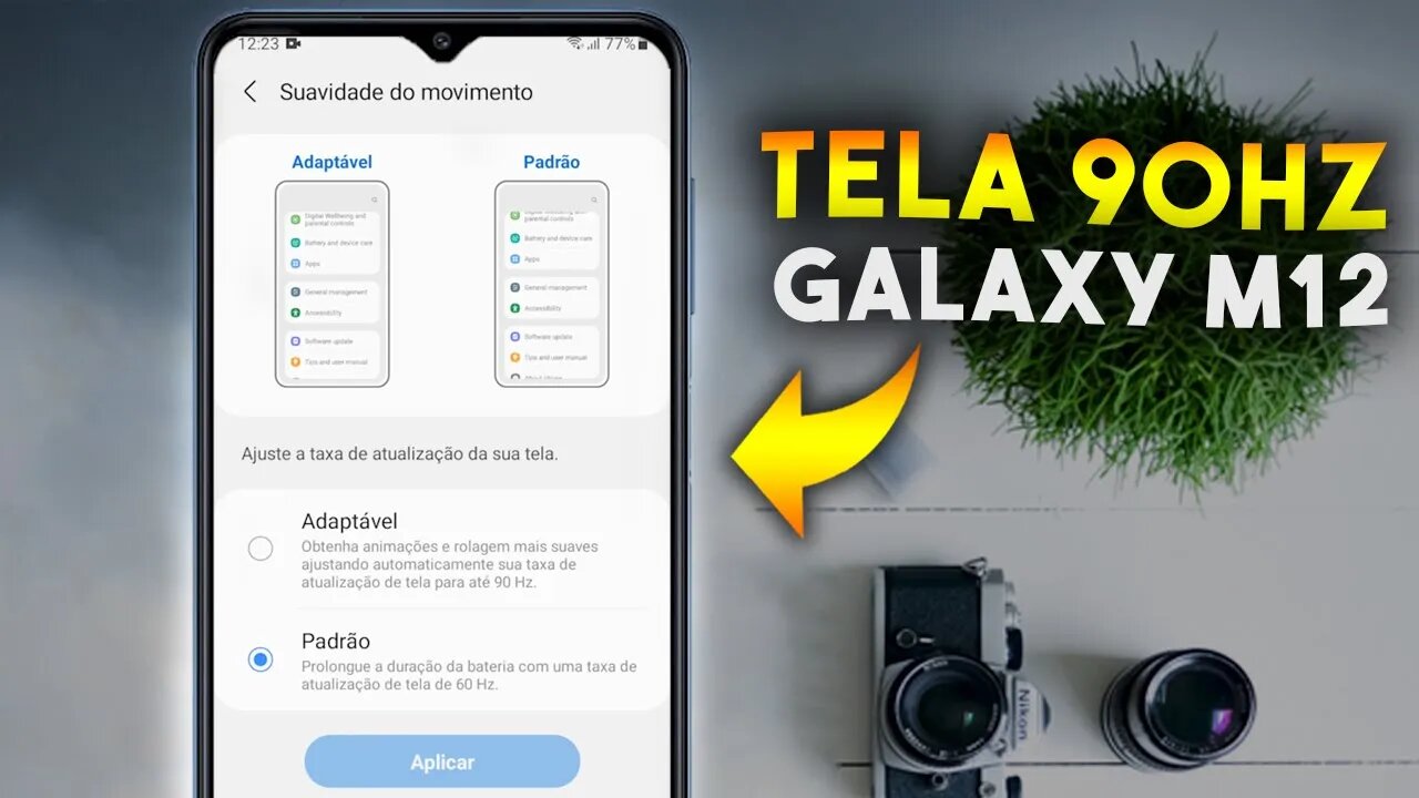 Como ATIVAR TELA DE 90Hz no GALAXY M12