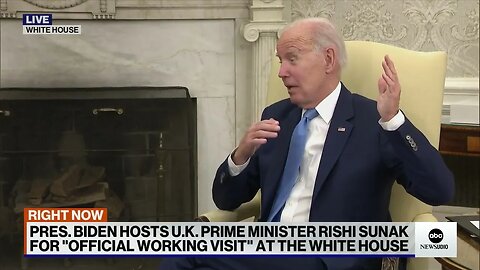 Biden Tells Rishi Sunak Rambling Story About Truman Balcony, Then Forgets Winston Churchill's Name