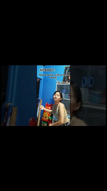 that one kid with face towel