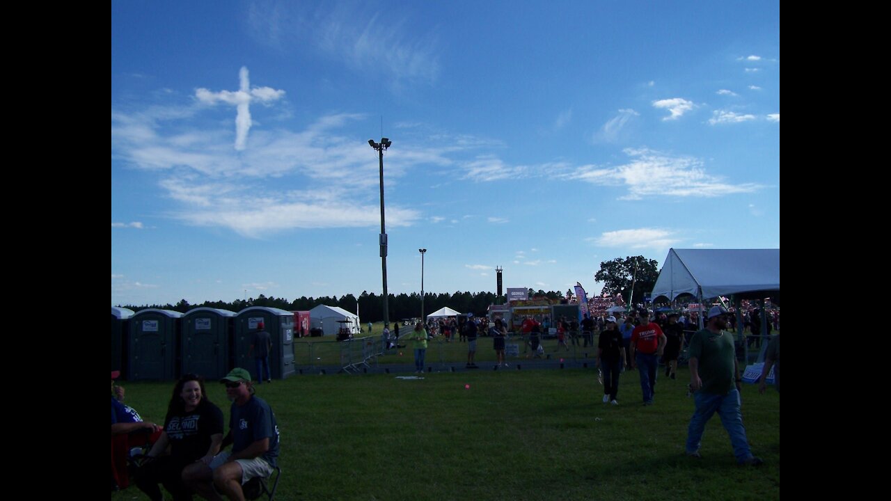 Seen Over the Skies of Perry, Georgia on Afternoon of Trump Rally…