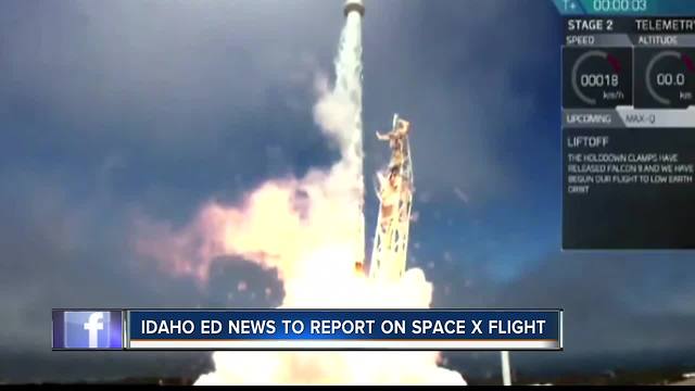 Idaho journalist headed to Florida for SpaceX rocket launch