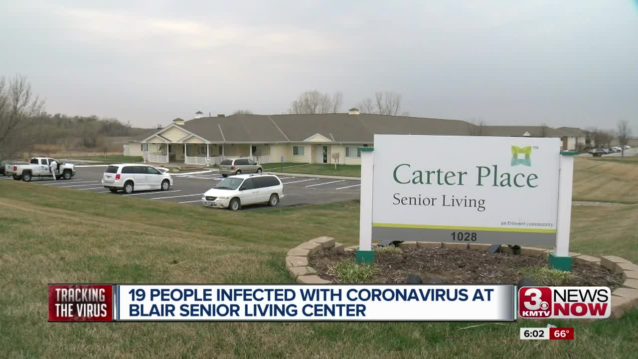 19 people infected with coronavirus at Blair senior living center