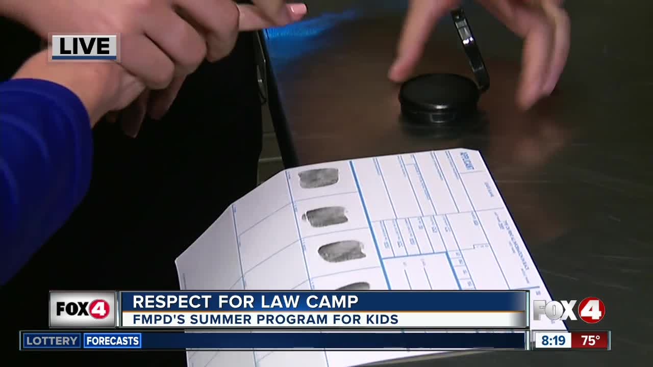 Fort Myers Police Dept. gets ready for Respect for Law Camp 8:00 a.m.