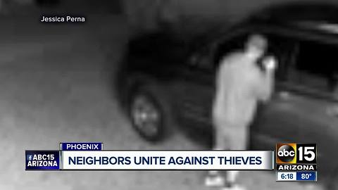 Neighbors uniting against thieves in Phoenix