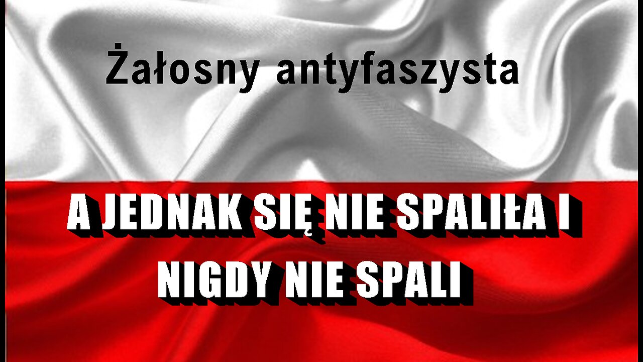 Żałosny antyfaszysta – A JEDNAK SIĘ NIE SPALIŁA I NIGDY NIE SPALI - znalezione w sieci