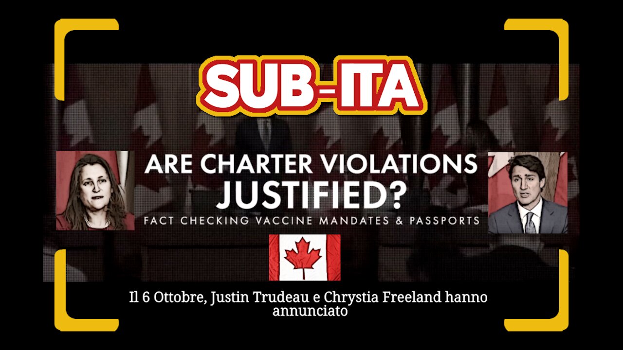 Canada – Violazione della carta dei diritti/ Charter violation [SUB-ITA]