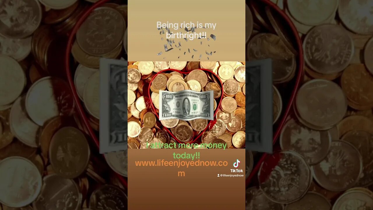 Being Rich is my Birthright #money #spiritualabundance #beingrich