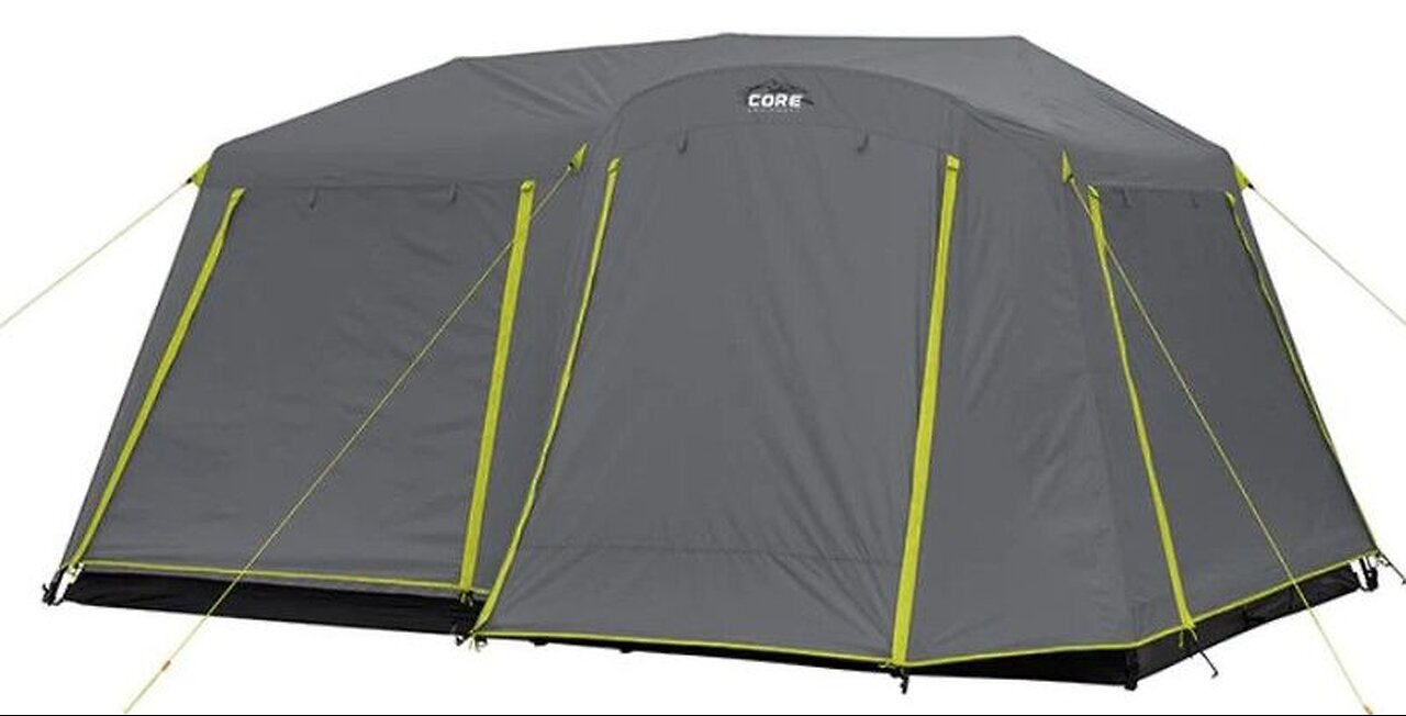 CORE 9 Person Instant Cabin Tent with Full Rainfly 14 x 9