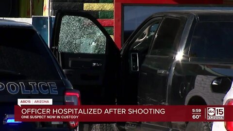 Officer shot, taken to hospital in Apache Junction; suspect shot, second in custody